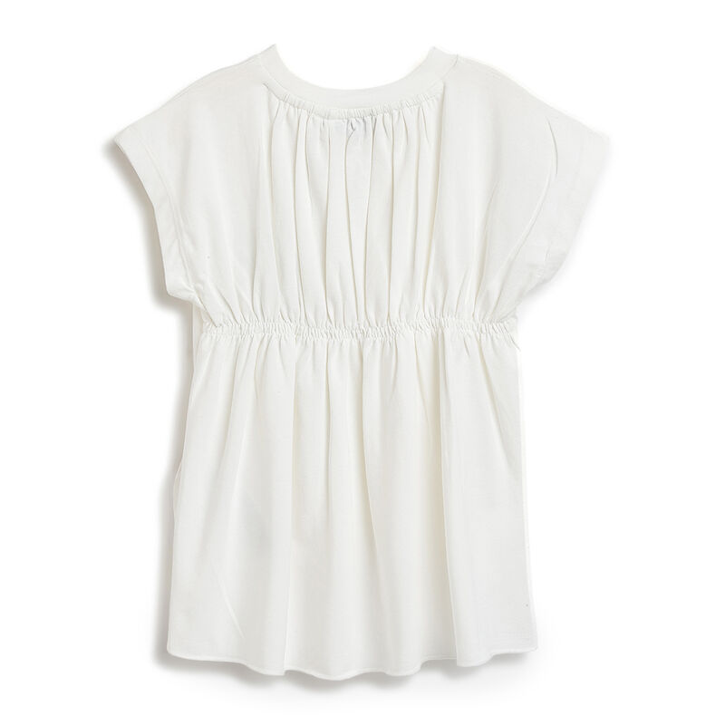 Girls White Embellished Short Sleeve T-Shirt image number 1